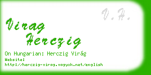 virag herczig business card